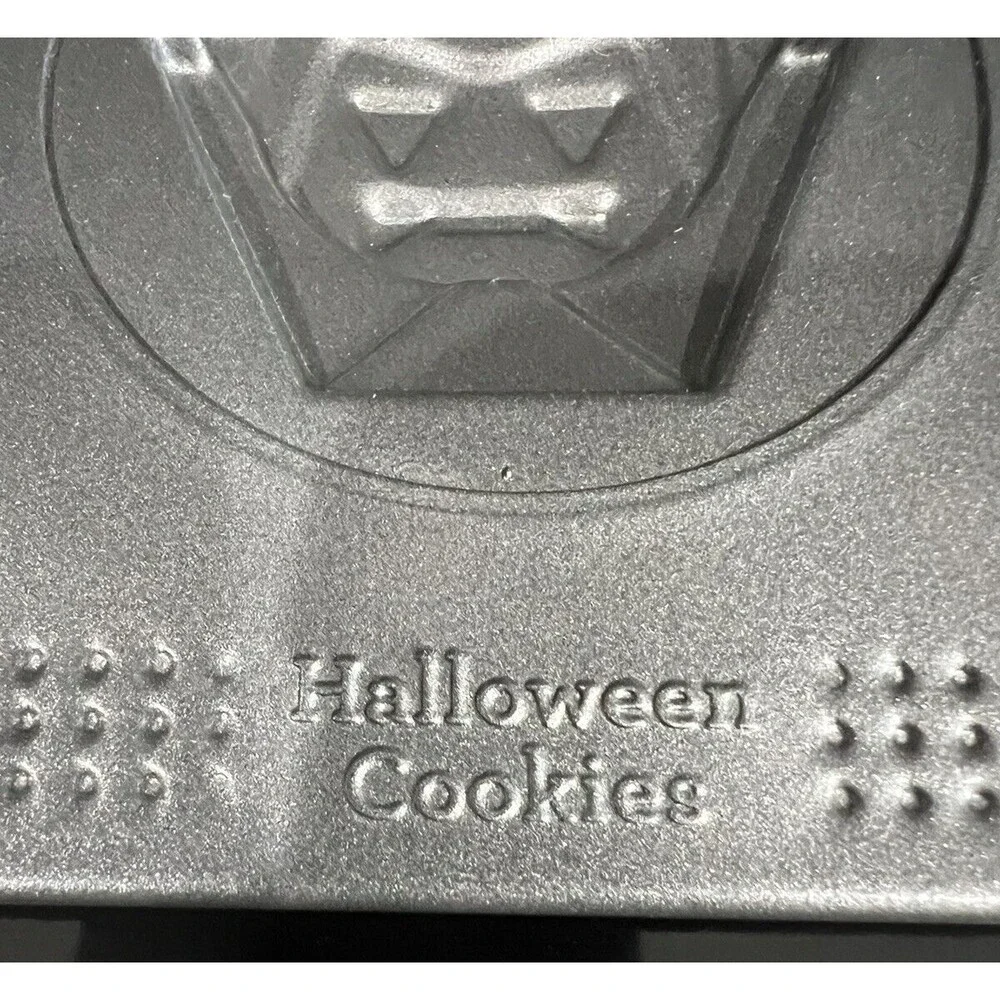 Halloween Cookie Sheet Pan 12-Cavity Nonstick Sweet Creations Baking Tray Spooky